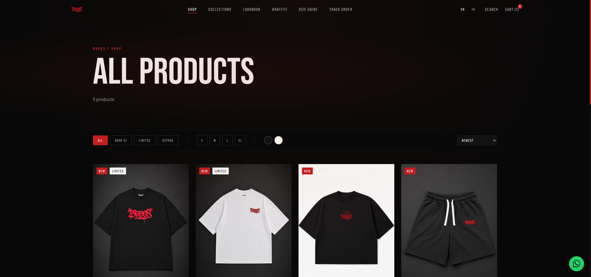 BROOS — E-commerce website